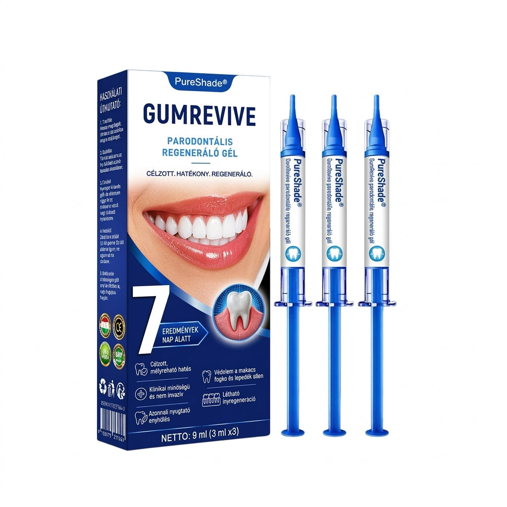 🦷🦷🦷PureShade® 🦷 GumRevive Ínyregeneráló Gél – Az egészségesebb ínyért és magabiztosabb mosolyért 👍