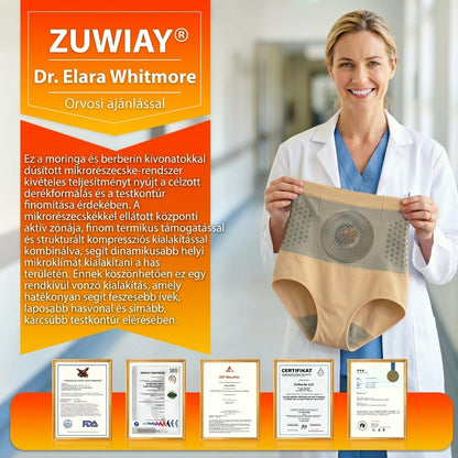 🏃🏼🏃🏼Hivatalos Márkabolt | ZUWIAY® 2026 Moringa & Berberine 4-in-1 Mikrorészecskés Alakformáló és Zsírégető Rövidnadrág