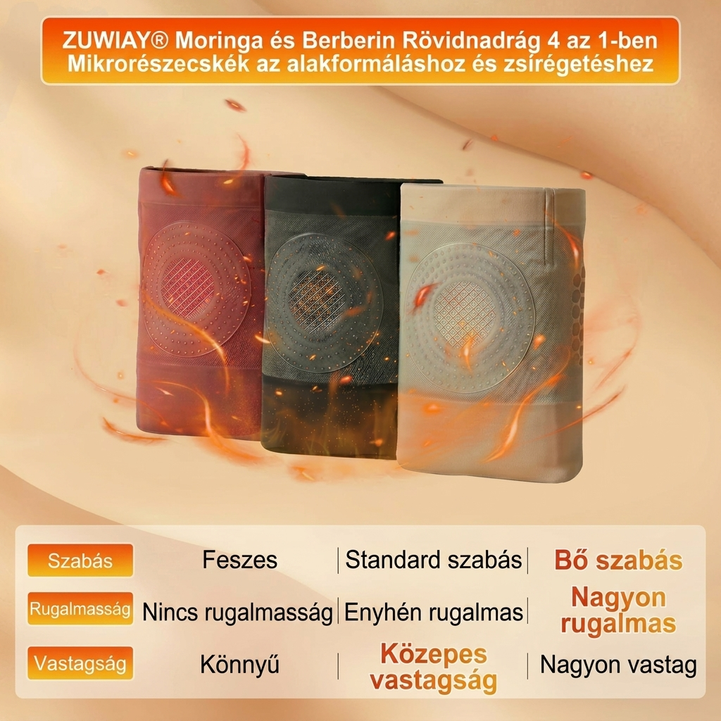 🏃🏼🏃🏼Hivatalos Márkabolt | ZUWIAY® 2026 Moringa & Berberine 4-in-1 Mikrorészecskés Alakformáló és Zsírégető Rövidnadrág