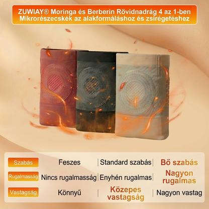 🏃🏼🏃🏼Hivatalos Márkabolt | ZUWIAY® 2026 Moringa & Berberine 4-in-1 Mikrorészecskés Alakformáló és Zsírégető Rövidnadrág