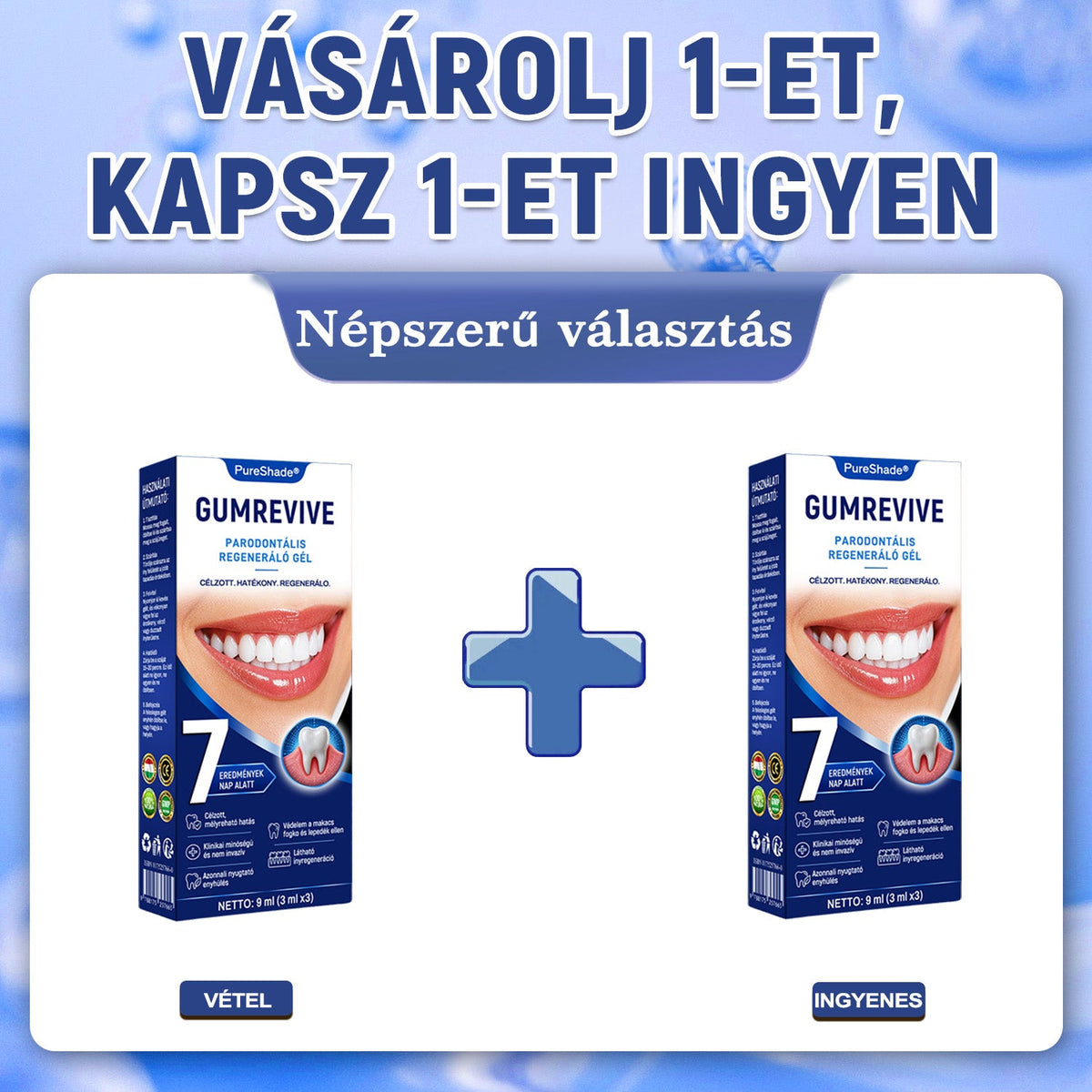 🦷🦷🦷PureShade® 🦷 GumRevive Ínyregeneráló Gél – Az egészségesebb ínyért és magabiztosabb mosolyért 👍