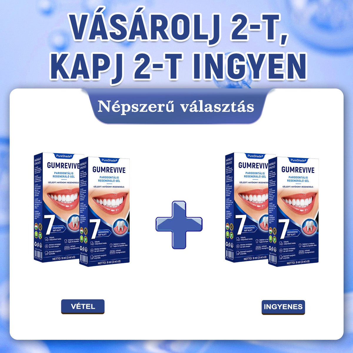 🦷🦷🦷PureShade® 🦷 GumRevive Ínyregeneráló Gél – Az egészségesebb ínyért és magabiztosabb mosolyért 👍