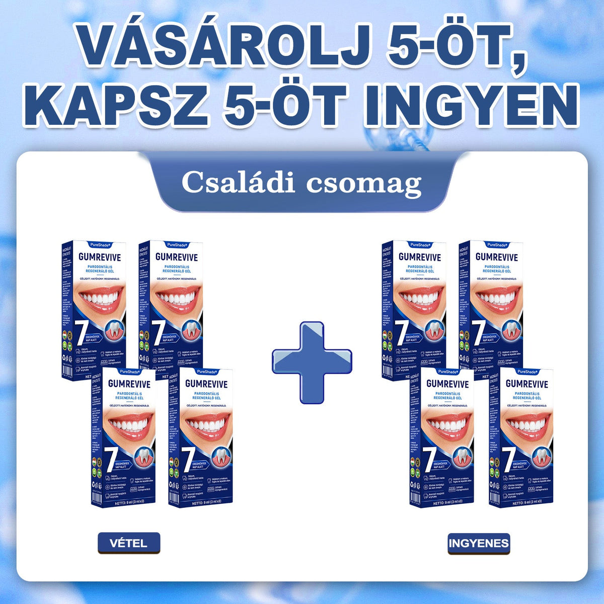 🦷🦷🦷PureShade® 🦷 GumRevive Ínyregeneráló Gél – Az egészségesebb ínyért és magabiztosabb mosolyért 👍
