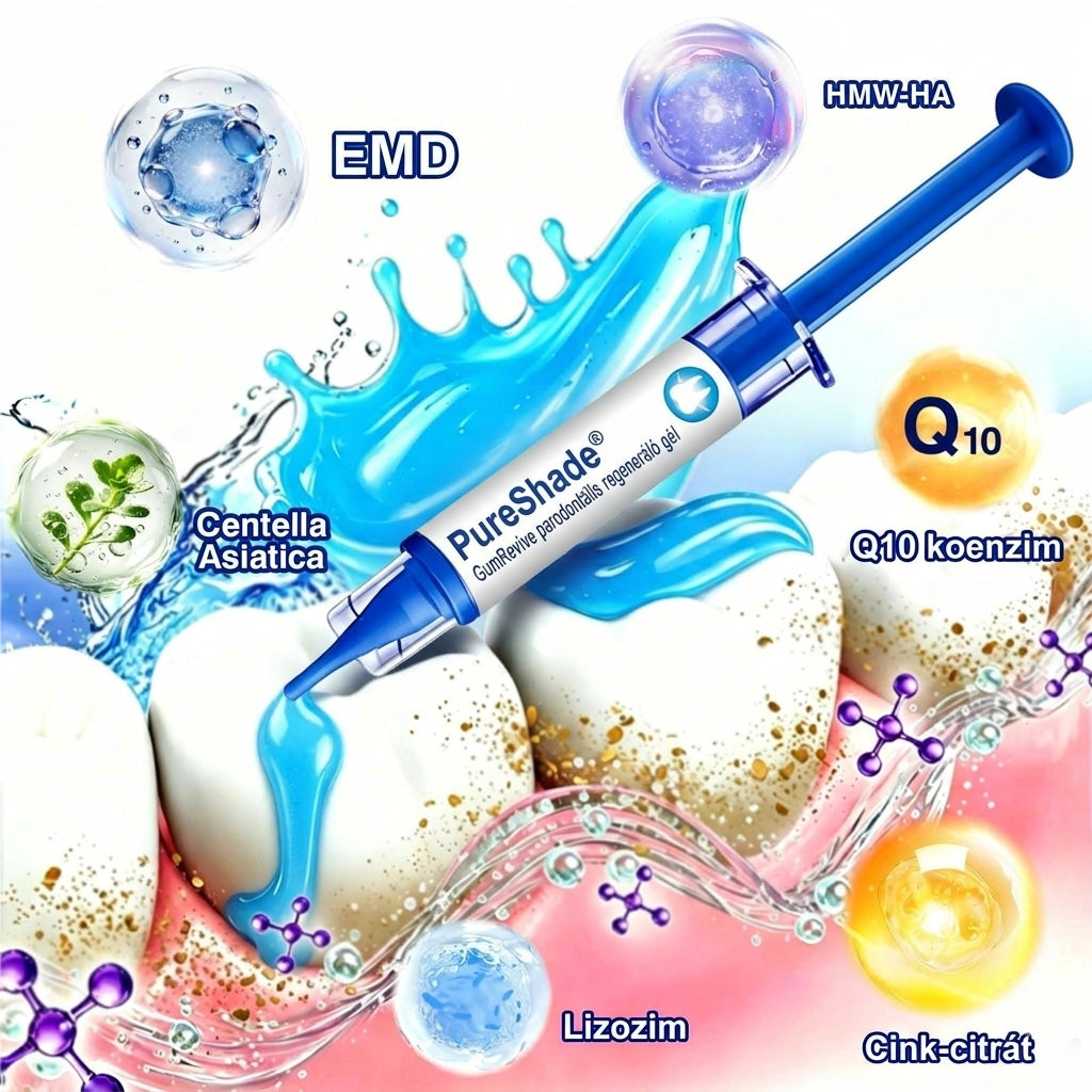 🦷🦷🦷PureShade® 🦷 GumRevive Ínyregeneráló Gél – Az egészségesebb ínyért és magabiztosabb mosolyért 👍