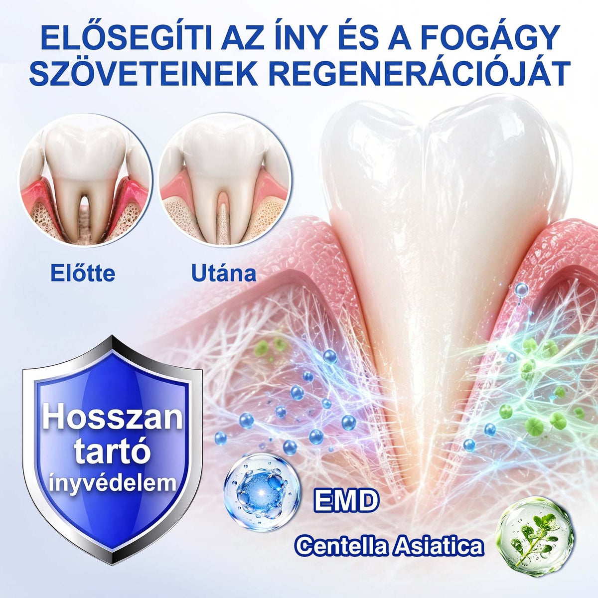 🦷🦷🦷PureShade® 🦷 GumRevive Ínyregeneráló Gél – Az egészségesebb ínyért és magabiztosabb mosolyért 👍
