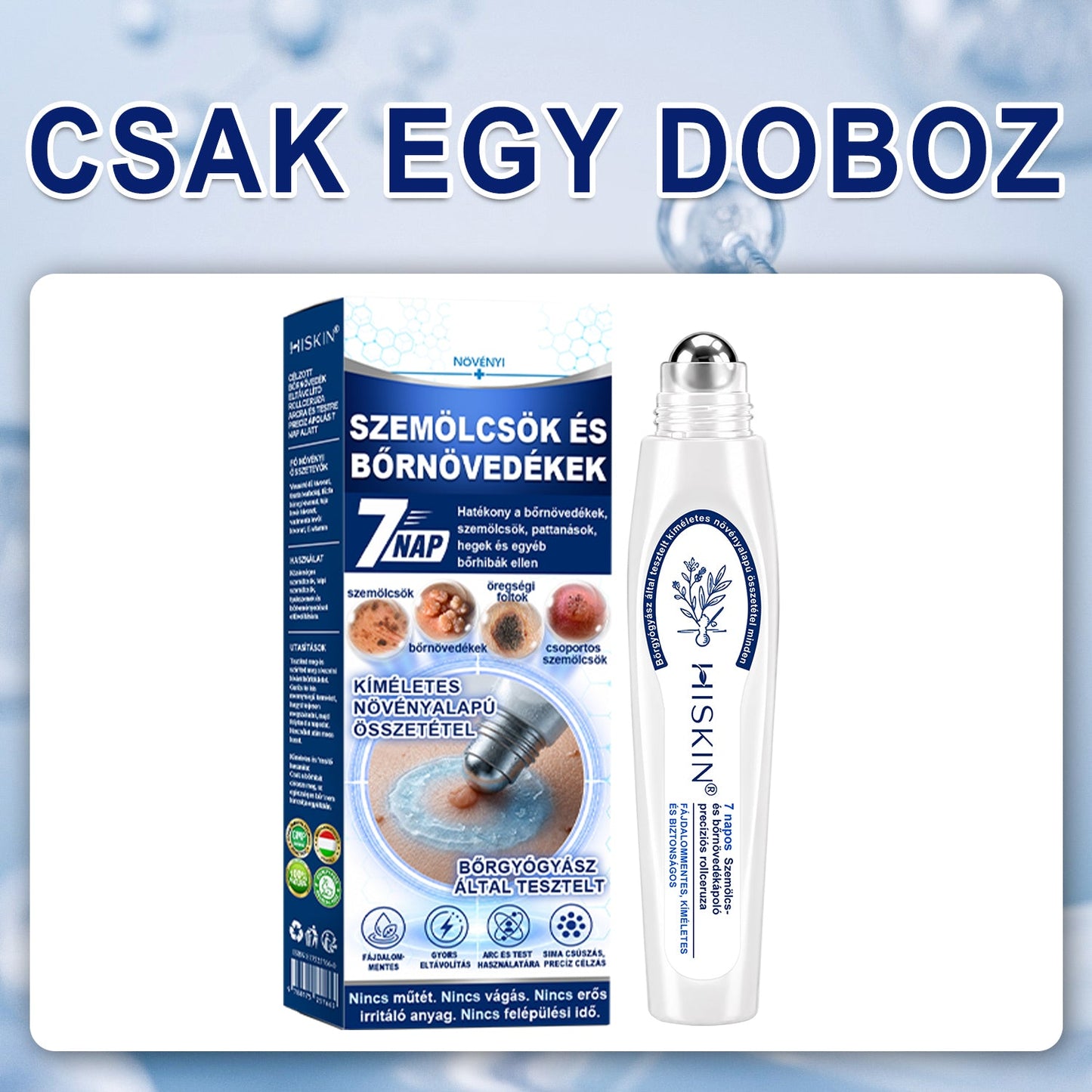 Hivatalos Márkabolt | 🚢 Hiskin® 7 napos Szemölcseltávolító Roll-on Ápoló Folyadék (Fájdalommentes rollerball technológia, hegek nélkül) 🐬 (副本)